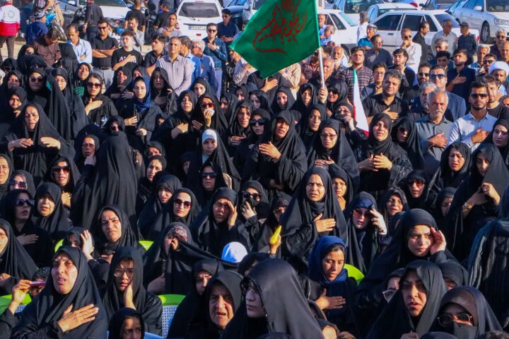 تصاویر/ تشییع شهید کریمی در تنگستان