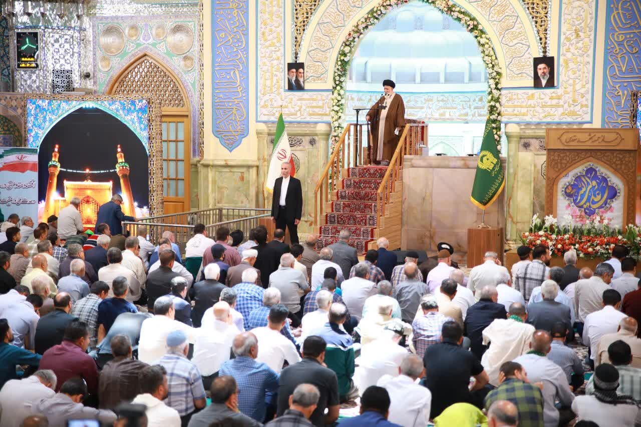نماز جمعه ۱۵ خردادماه به امامت آیت الله علم الهدی در رواق امام‌ خمینی حرم مطهر رضوی