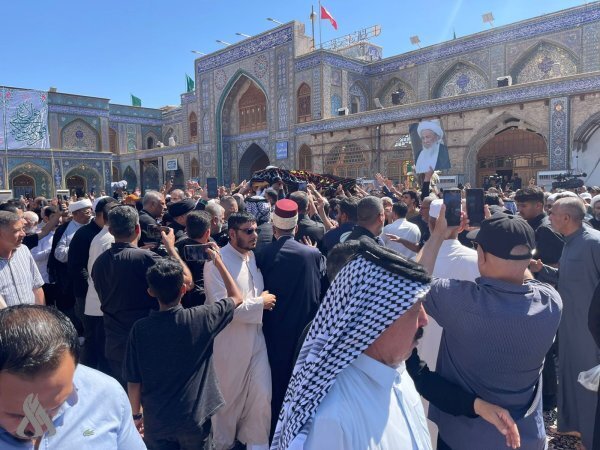 Iring-iringan Jenazah Ayatullah al-Uzma Muhammad Ishaq al-Fayyadh di Kota Suci Kazimain + Foto