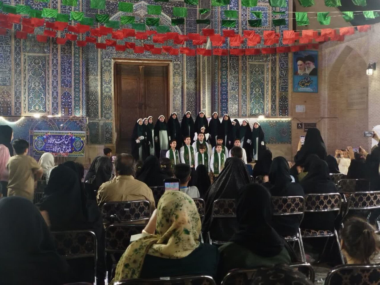 برگزاری مراسم جشن غدیر خم در مسجد جامع یزد با محوریت هنر و عفاف+عکس