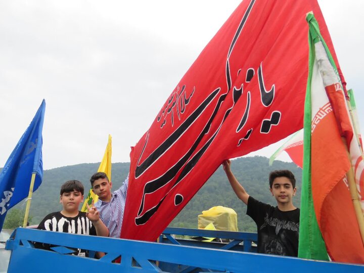 تصاویر/ کاروان خودرویی غدیری شهرستان آمل