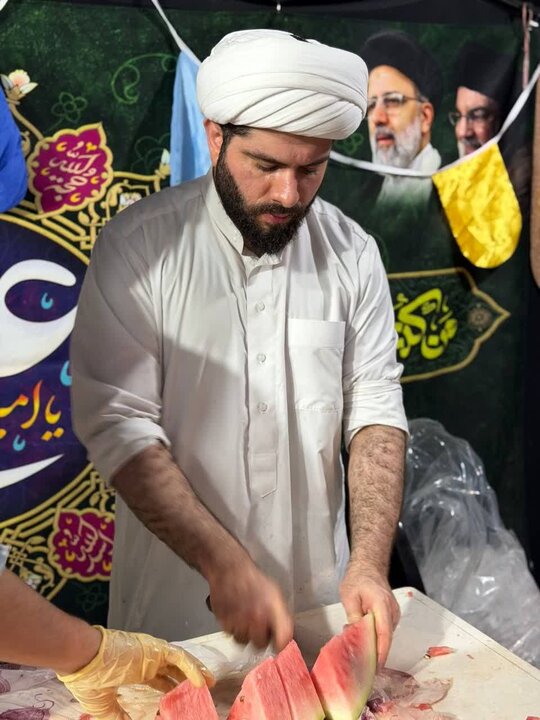 تصاویر/ موکب غدیری مدرسه علمیه «روحیه» شهرستان بابل