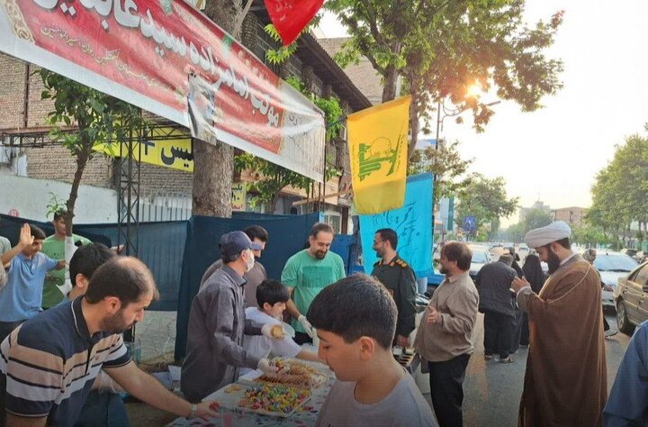 تصاویر/ ایستگاه غدیری بقعه امامزاده سیدعابدین قائمشهر