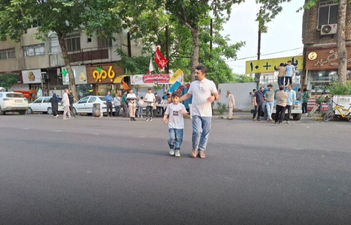 تصاویر/ ایستگاه غدیری بقعه امامزاده سیدعابدین قائمشهر