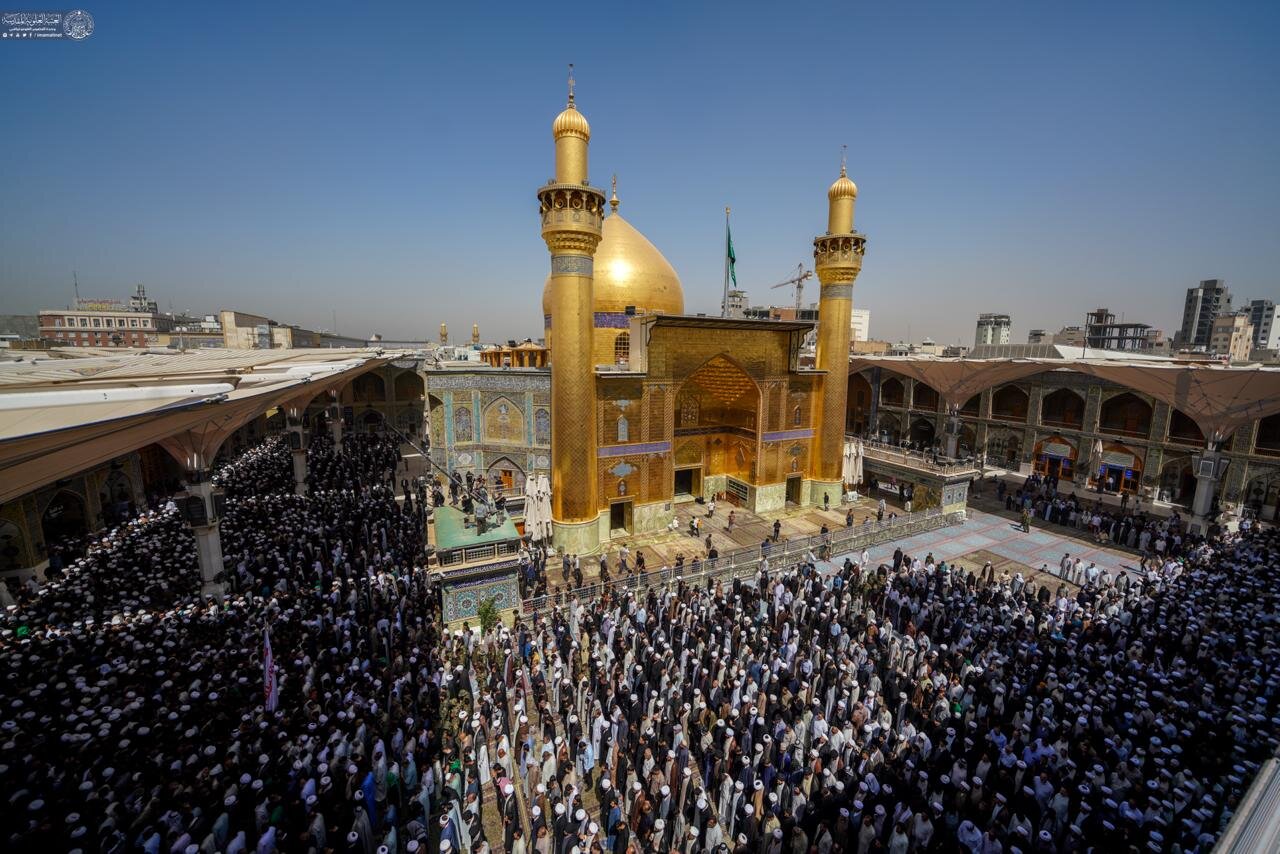 مدينة النجف الأشرف تشهد مراسم تشييع آية الله العظمى الشيخ محمد إسحاق الفياض (فيديو وصور)