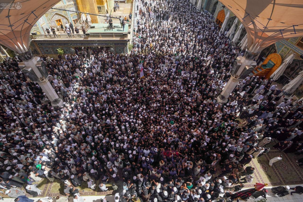 مدينة النجف الأشرف تشهد مراسم تشييع آية الله العظمى الشيخ محمد إسحاق الفياض (فيديو وصور)