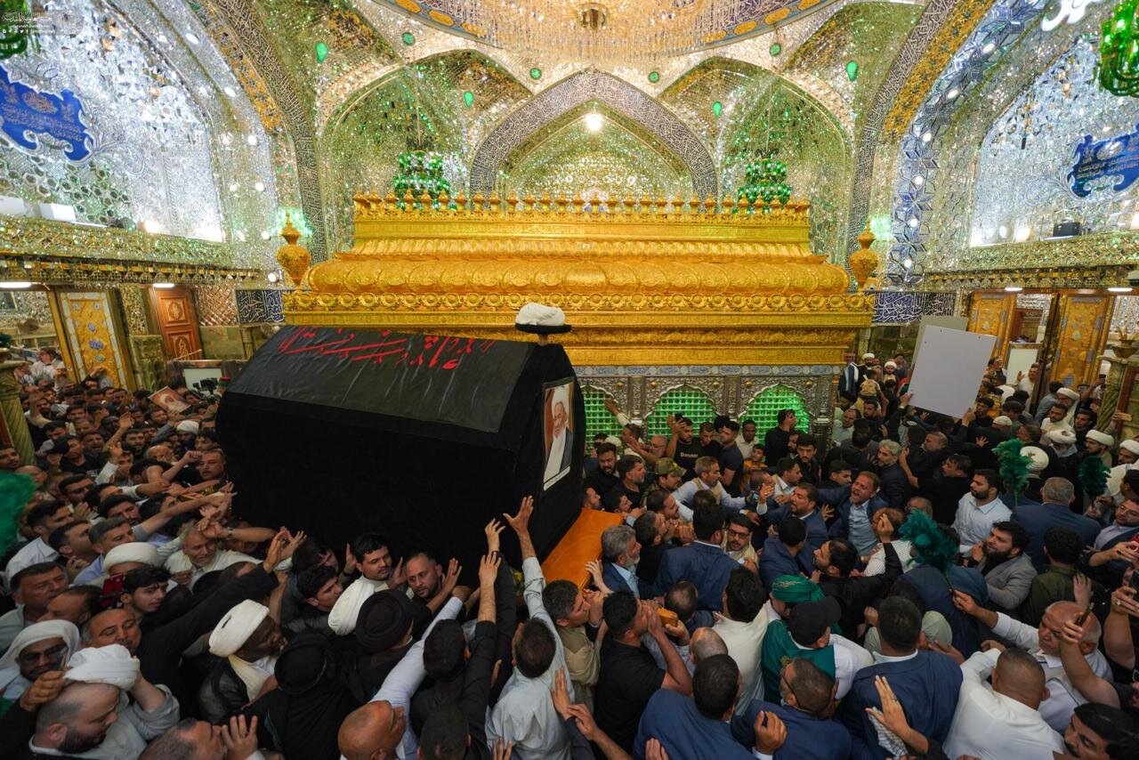 مدينة النجف الأشرف تشهد مراسم تشييع آية الله العظمى الشيخ محمد إسحاق الفياض (فيديو وصور)