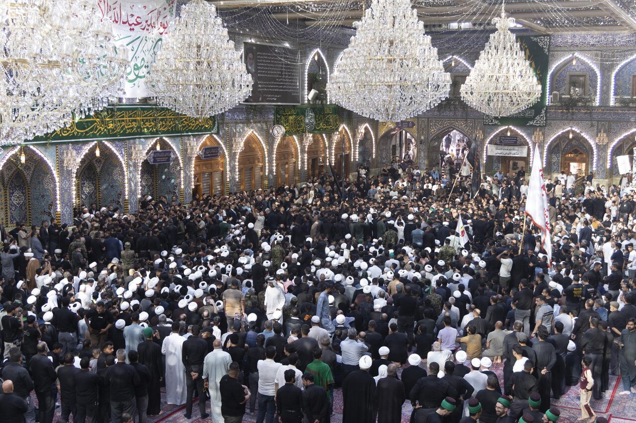 مدينة النجف الأشرف تشهد مراسم تشييع آية الله العظمى الشيخ محمد إسحاق الفياض (فيديو وصور)