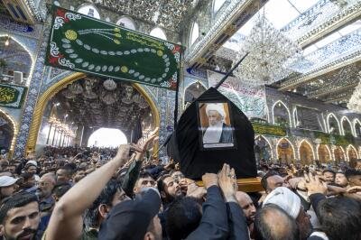 Sheikh Al-Fayyad's funeral held at holy shrines in Karbala