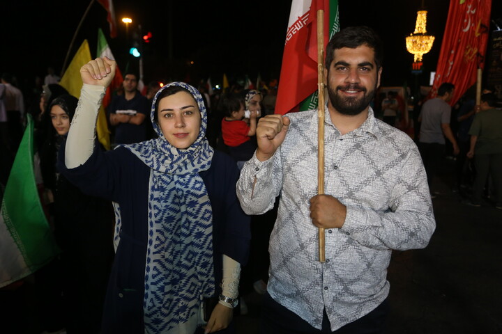 تصاویر / نود و هشتمین شب حضور مردم عاشورایی اصفهان در خیابان‌ها و میدان‌های شهر