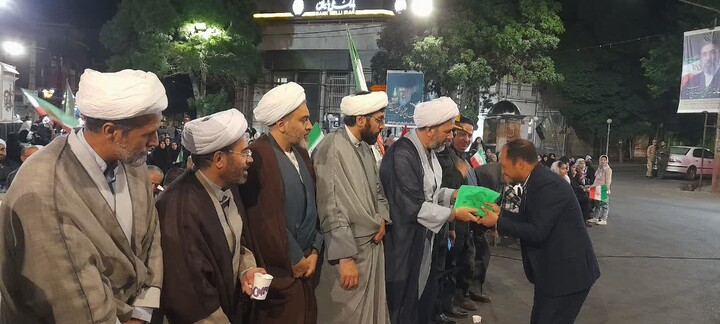 تصاویر/ نود و هشتیمن شب از حضور مردمی در اسکو در حمایت از نظام اسلامی