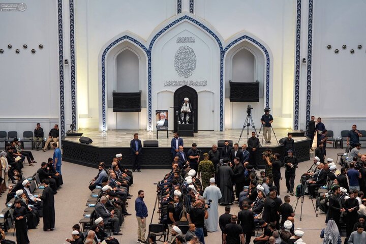إقامة مجلس الفاتحة على روح آية الله العظمى الفياض في النجف الأشرف