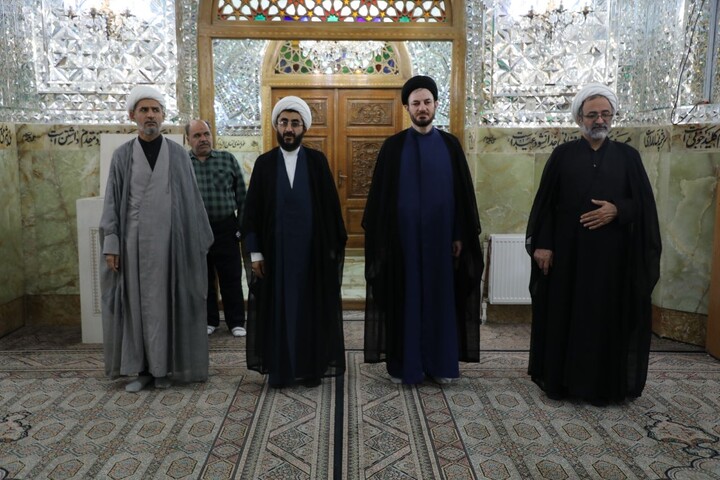تصاویر/ تشرف قائم مقام قرارگاه‌ جنگ ترکیبی بلاغ مبین کشور به حرم امام زاده جعفر عليه السلام یزد