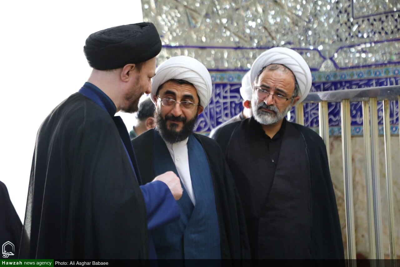 تصاویر/ تشرف قائم مقام قرارگاه‌ جنگ ترکیبی بلاغ مبین کشور به حرم امام زاده جعفر علیه السلام یزد