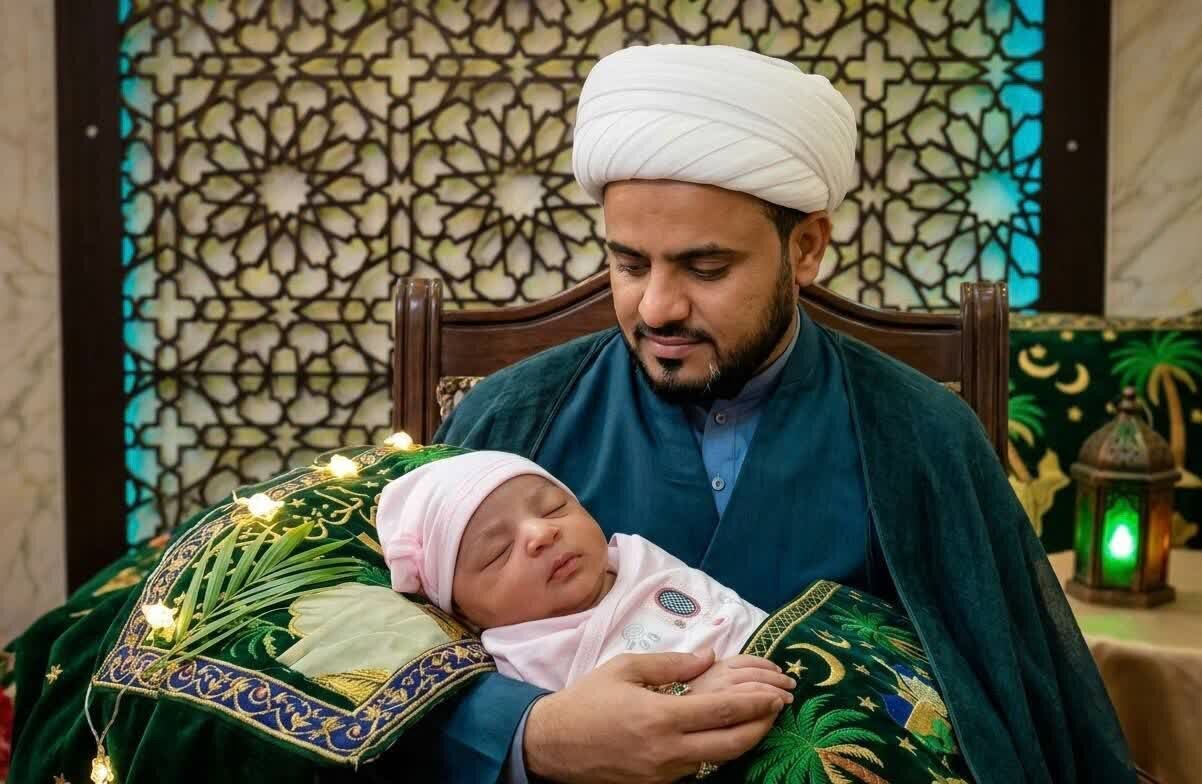 طالب باكستاني في الحوزة العلمية يُسمّي ابنته «ميناب زهراء» إحياءً لذكرى التلميذات الشهيدات في مجزرة ميناب