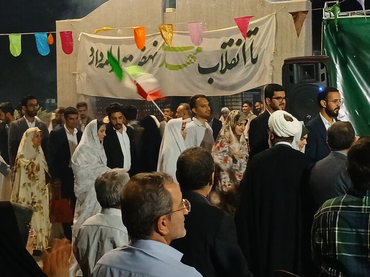 تصاویر/ صدمین اجتماع انقلابی مردمی همراه با جشن ازدواج دانشجویی در مشهدمقدس