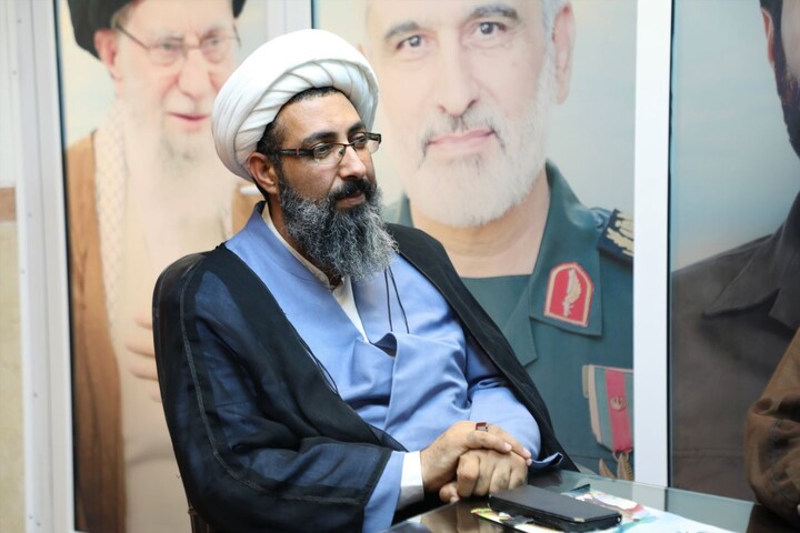 تصاویر/ جلسه اعضای قرارگاه بلاغ مبین یزد با حجت‌الاسلام والمسلمین استوار میمندی

