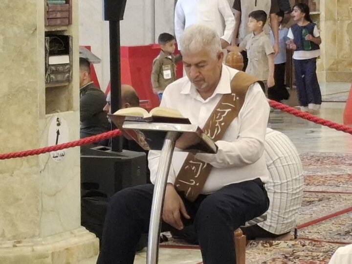 تصاویر / محفل  انس با قرآن  در حرم کاظِمَیْن عراق،