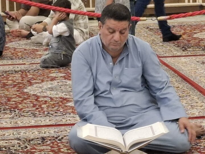 تصاویر / محفل  انس با قرآن  در حرم کاظِمَیْن عراق،