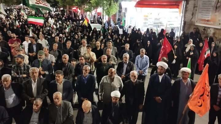 تصاویر/ نمایش مقاومت و ایستادگی در نود و نهمین شب