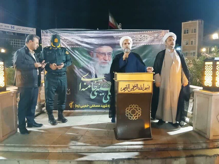تصاویر/ نود و نهم شب از حضور مردمی در جلفا در حمایت از نظام اسلامی