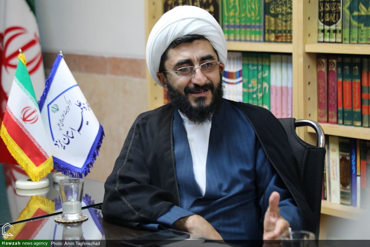 تصاویر/ جلسه اعضای قرارگاه بلاغ مبین یزد با حجت‌الاسلام والمسلمین استوار میمندی