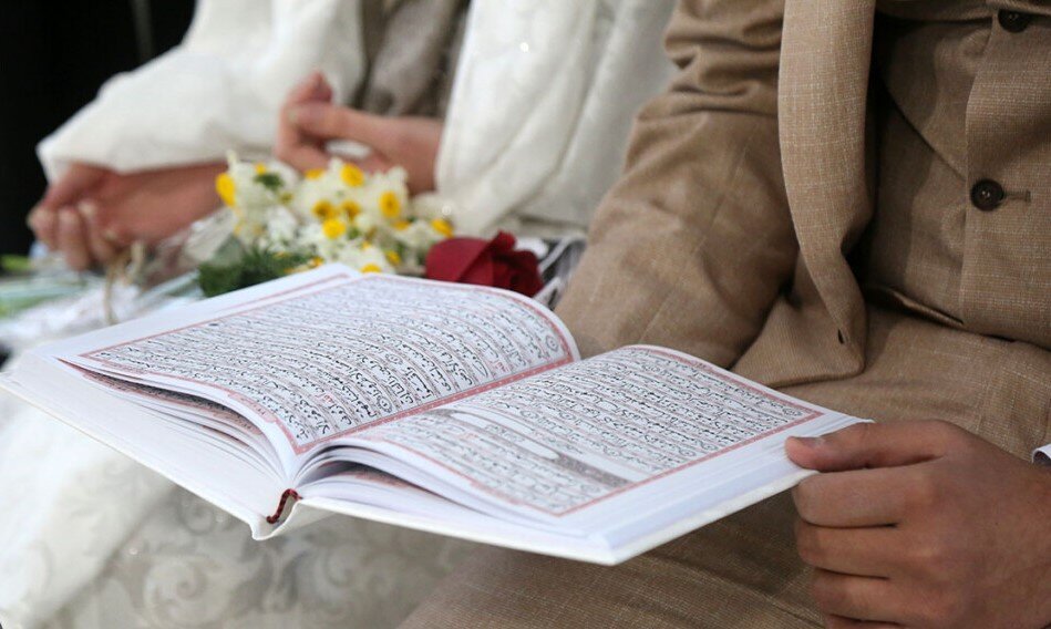 پیوند آسمانی ۲۵۰ زوج جوان در حرم بانوی کرامت همزمان با عید غدیر