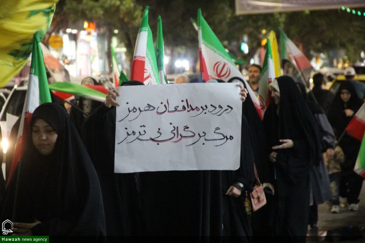 تصاویر/ شب‌های اقتدار و حماسه زنجانی ها در دفاع از وطن