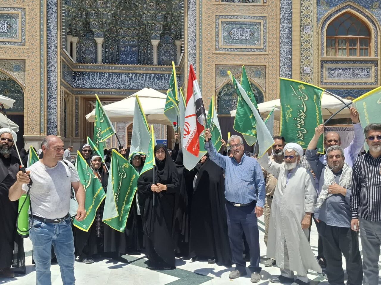 حضور کاروان دلدادگان امامت و ولایت منطقه کاشان در عراق+تصاویر