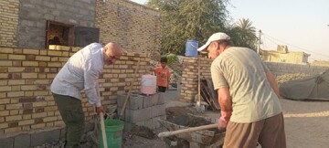 تصاویر/ گروه جهادی «حاج قاسم» از بهشهر، در سیریک