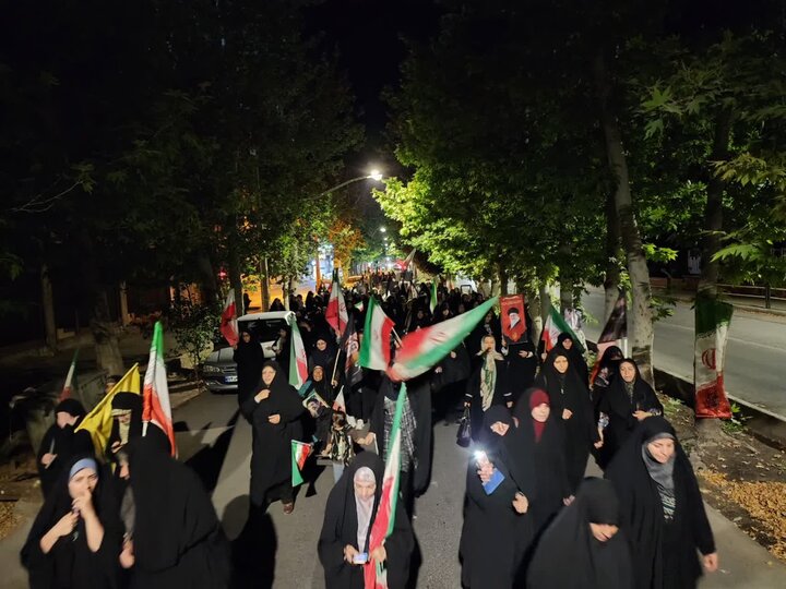 تصاویر/ صدمین شب حضورحماسی مردم نطنز در دفاع از وطن