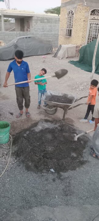 تصاویر/ گروه جهادی «حاج قاسم» از بهشهر، در سیریک