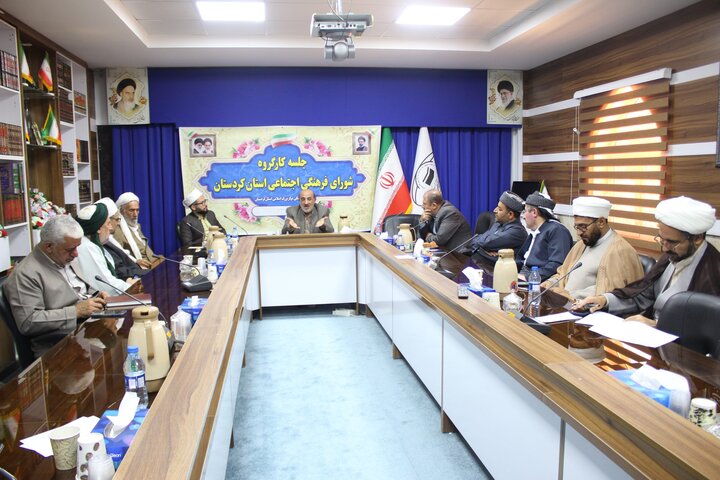 تصاویر/ نشست کارگروه شورای فرهنگی اجتماعی استان کردستان در سنندج
