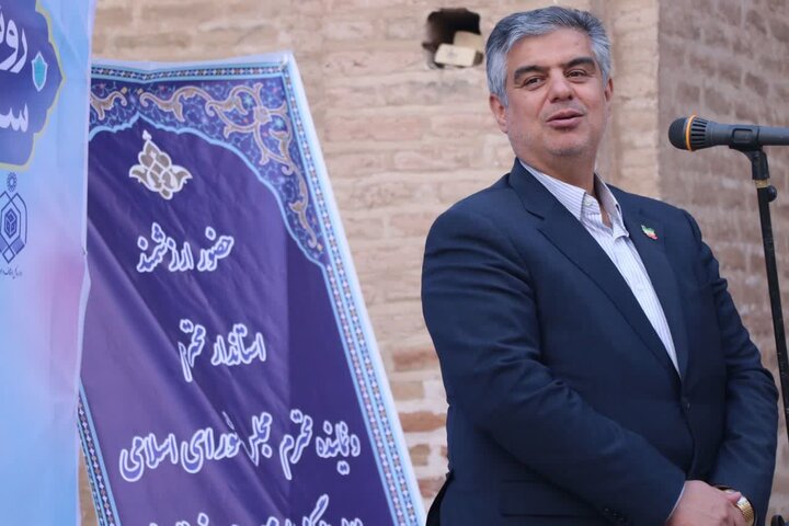 تصاویر/رونمایی از گنبد امام‌زاده سید سلطان محمد (فم) تفرش