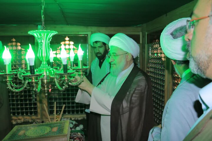 تصاویر/رونمایی از گنبد امام‌زاده سید سلطان محمد (فم) تفرش