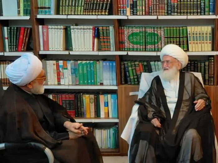 آیت اللہ العظمیٰ نوری ہمدانی سے متولیِ آستانِ قدس رضوی کی ملاقات
