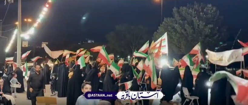 فیلم | برپایی موکب مقاومت مردمی باقریه قم