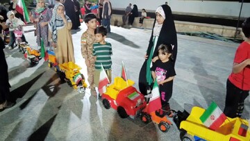 تصاویر/ رژه ماشینی کودکان در عالیشهر