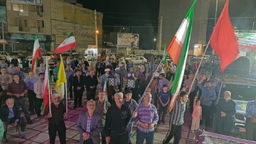تصاویر/  صد و یکمین شب حضور پرشور مردم ولایتمدار مامونیه در تجدید بیعت با آرمان‌های انقلاب
