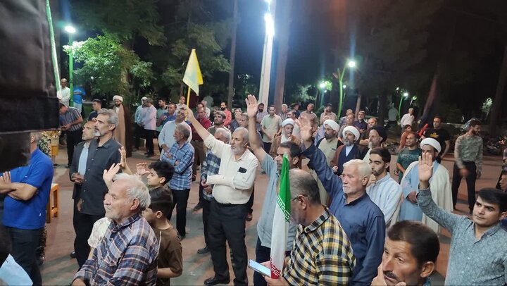 تصاویر/ صدو یکمین اجتماع بزرگ‌ شبانه مردمی سفیدشهر در لبیک به ندای رهبر معظم انقلاب
