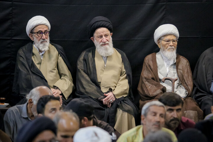 تصاویر/ مراسم بزرگداشت آیت‌الله العظمی فیاض در بیت آیت الله العظمی صافی گلپایگانی ره
