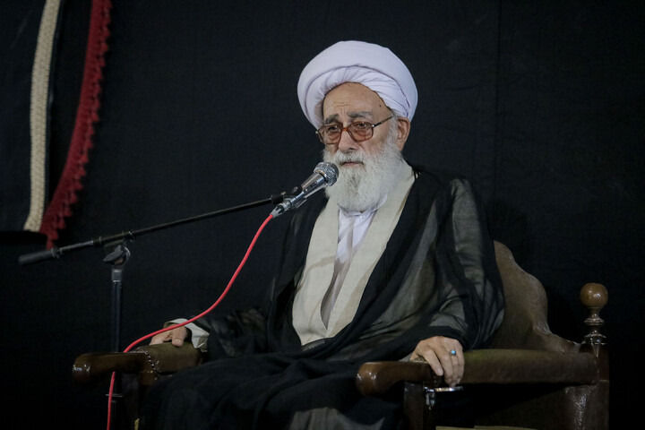 تصاویر/ مراسم بزرگداشت آیت‌الله العظمی فیاض در بیت آیت الله العظمی صافی گلپایگانی ره
