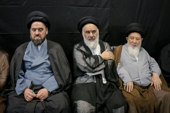 تصاویر/ مراسم بزرگداشت آیت‌الله العظمی فیاض در بیت آیت الله العظمی صافی گلپایگانی ره