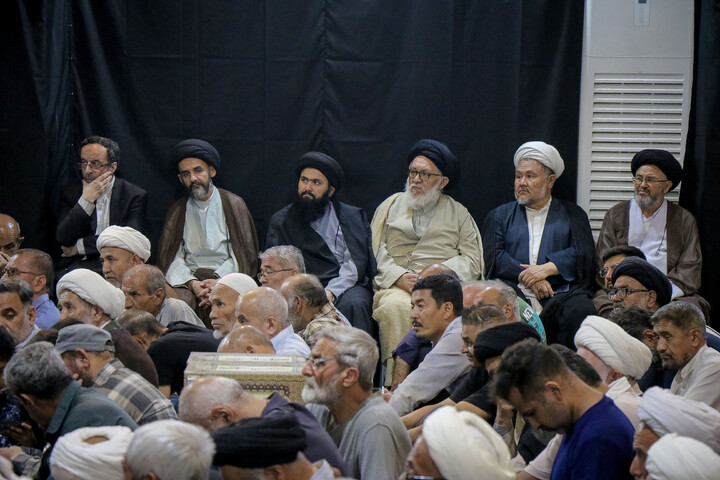تصاویر/ مراسم بزرگداشت آیت‌الله العظمی فیاض در بیت آیت الله العظمی صافی گلپایگانی ره