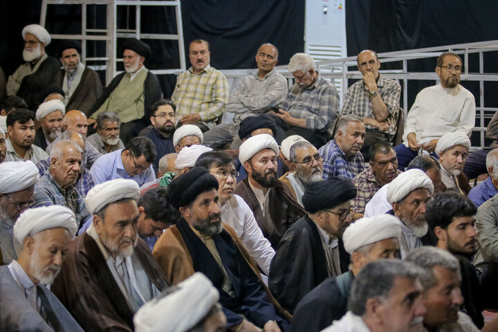 تصاویر/ مراسم بزرگداشت آیت‌الله العظمی فیاض در بیت آیت الله العظمی صافی گلپایگانی ره