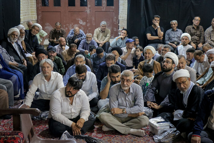 تصاویر/ مراسم بزرگداشت آیت‌الله العظمی فیاض در بیت آیت الله العظمی صافی گلپایگانی ره