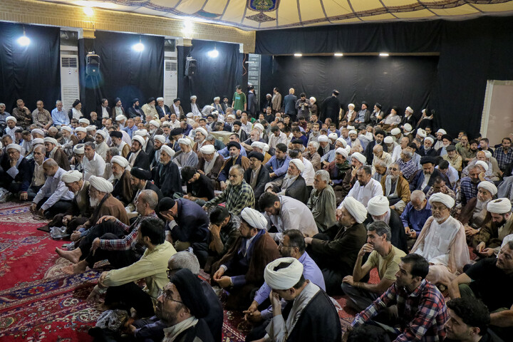 تصاویر/ مراسم بزرگداشت آیت‌الله العظمی فیاض در بیت آیت الله العظمی صافی گلپایگانی ره