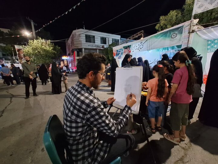حضور غرفه کتابخانه ایران در تجمعات شبانه