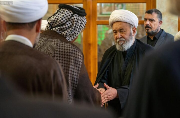 برگزاری مراسم ترحیم آیت‌الله العظمی فیاض از سوی آستان مقدس علوی +تصاویر