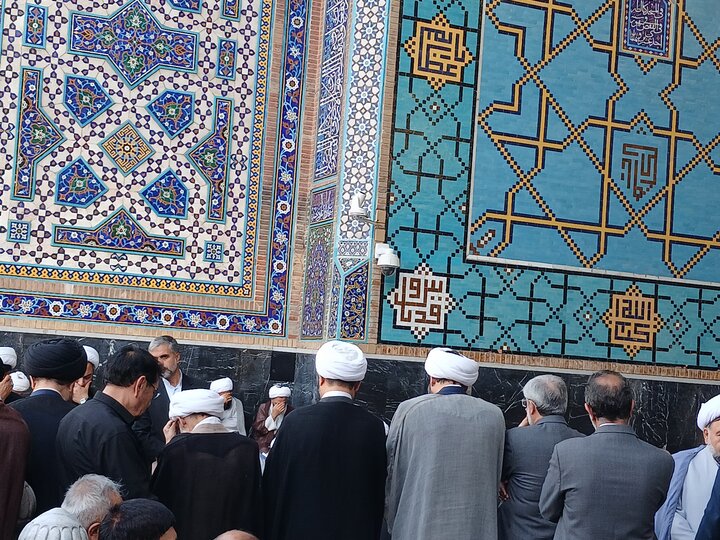 تصاویر/مراسم بزرگداشت آیت الله العظمی فیاض درحرم مطهر رضوی